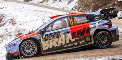HYUNDAI i20 N Rally1 N°11 HYUNDAI SHELL MOBIS WORLD RALLY TEAM Rallye Monte Carlo 2026 T. Neuville - M. Wydaeghe