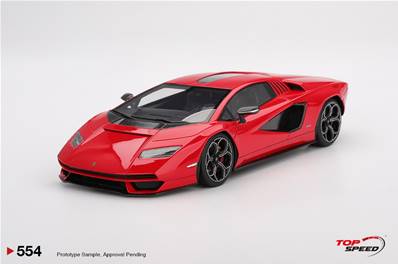 LAMBORGHINI Countach LPI 800-4 Rosso Mars 2023 1/18