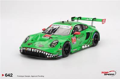 PORSCHE 911 (992) GT3 R N°77 AO Racing 24H Daytona 2025 A. Picariello - K. Bachler - L. Heinrich 1/18