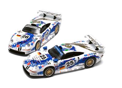 PORSCHE 911 GT1 2 N°25 & N°26 24H Le Mans 1996 Combo Set (Tiny Exclusive) 1/64