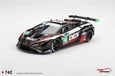LAMBORGHINI Huracan GT3 EVO2 N°45 Dex Wayne Taylor Racing 24H Daytona 2026 D. Formal - T. Hindman - G. Doyle - M. Ericsson 1/18