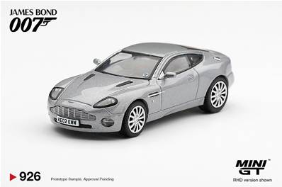 ASTON MARTIN V12 Vanquish Die Another Day/Meurs un autre jour packaging allemand 2002 1/64