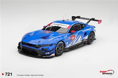 FORD Mustang GT3 N°64 Ford Racing 24H Daytona 2026 B. Barker - D. Olsen - M. Rockenfeller 1/18