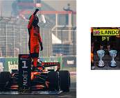 MCLAREN MCL40 N°1 McLaren Mastercard F1 Team Vainqueur GP Pays-Bas 2026 Lando Norris avec figurine et pit boards