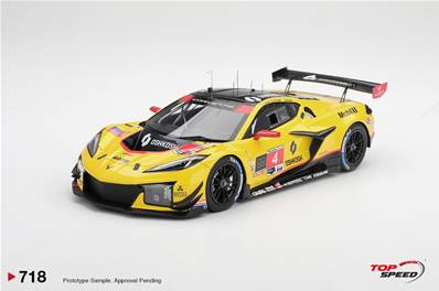 CHEVROLET Corvette Z06 GT3.R N°4 Corvette Racing By Pratt Miller Motorsports 24H Daytona 2026 T. Milner - N. Catsburg - N. Varrone - M. Jakobsen 1/18