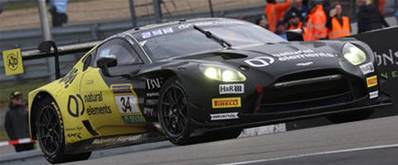 ASTON MARTIN Vantage AMR GT3 EVO N°34 natural elements by Walkenhorst Motorsport 2ème 24H Nürburgring 2026 C. Krognes - M. Drudi - N. Thiim - F. Fernandez Laser (500ex.) 1/18
