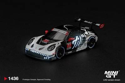 PORSCHE 911 (992) GT3 R N°77 AO Racing Skeleton Rexy Petit Le Mans 2026 - avec Blister