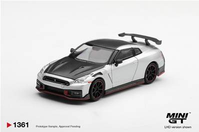 NISSAN GT-R R35 Nismo Silver Metallic 2024 1/64