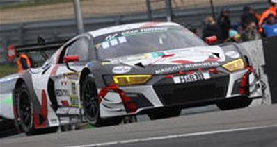 AUDI R8 LMS GT3 EVO II N°19 Max Kruse Racing 24H Nürburgring 2026 J.J. van Roon - T. Coronel - C. Kohlhaas - D. Huisman (300ex.) 1/18