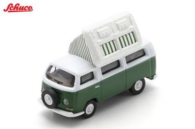 VW T2 Campingbus 1970 Vert et Blanc