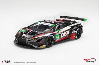 LAMBORGHINI Huracan GT3 EVO2 N°45 Dex Wayne Taylor Racing Vainqueur Class Laguna Seca 2026 D. Formal - T. Hindman 1/18
